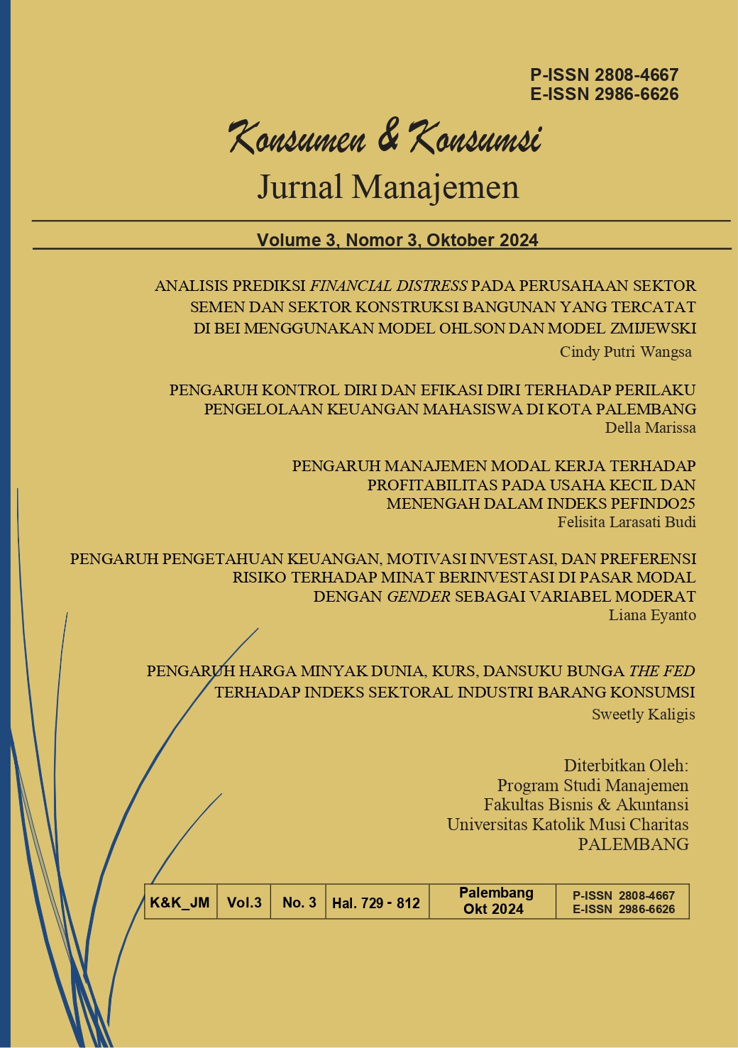 					View Vol. 3 No. 3 (2024): Konsumen & Konsumsi: Jurnal Manajemen 
				